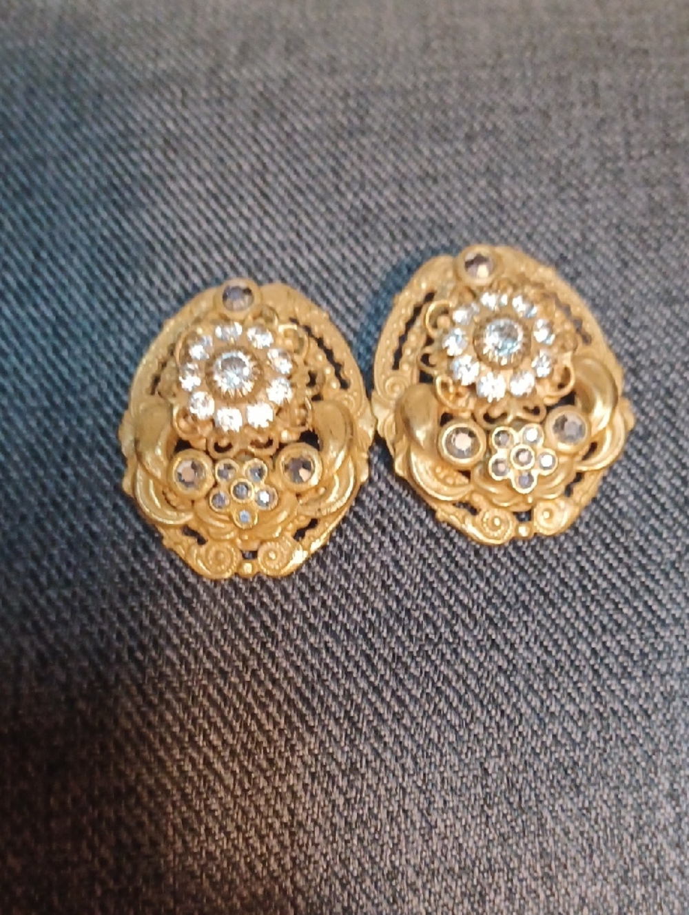 Kirks Folly Rhinestone Earrings